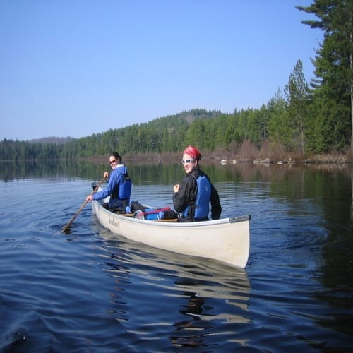 glamping canoe trip