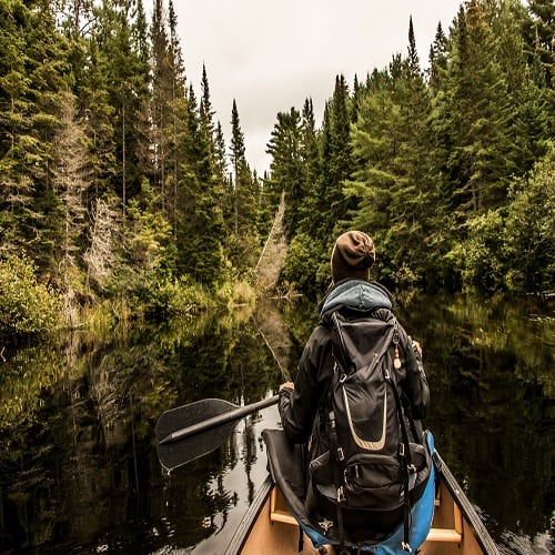 glamping canoe trip