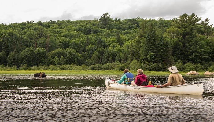 glamping canoe trip